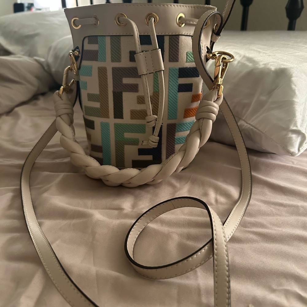 Fendi mini woven bag.